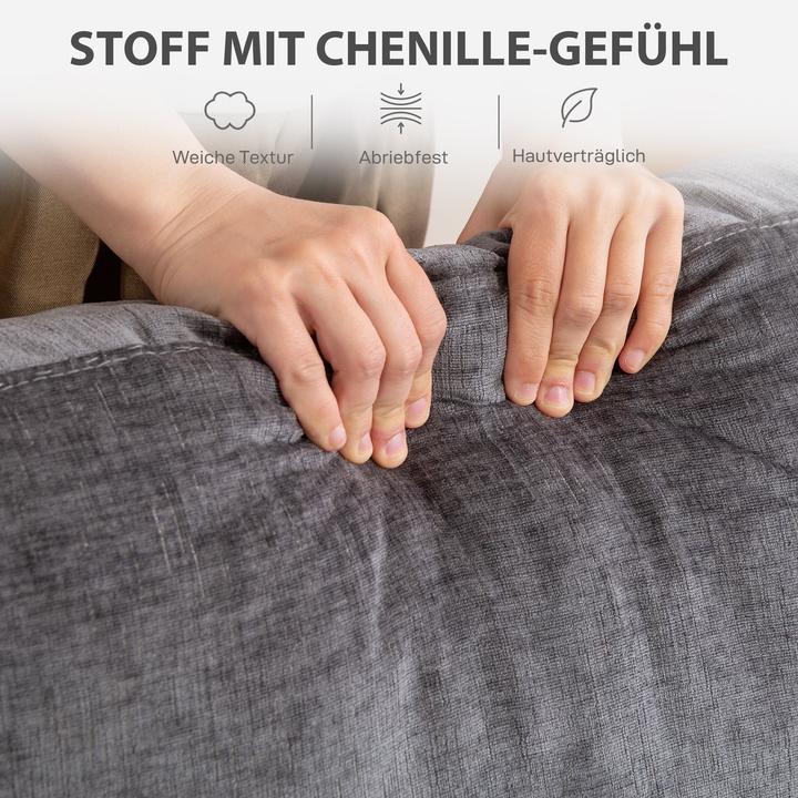 Image du produit Homcom 3-Sitzer-Sofa Polyester Grau (3 places)