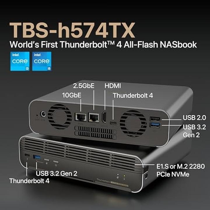 Produktbild QNAP 5-bay All-Flash NASbook Core i5-1340PE (5 x 16 TB)