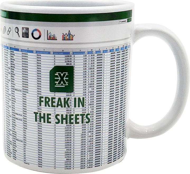 Thumbs Up Mad Monkey mug "Freek in the Sheets" 300ml white (300 ml, 1 x)