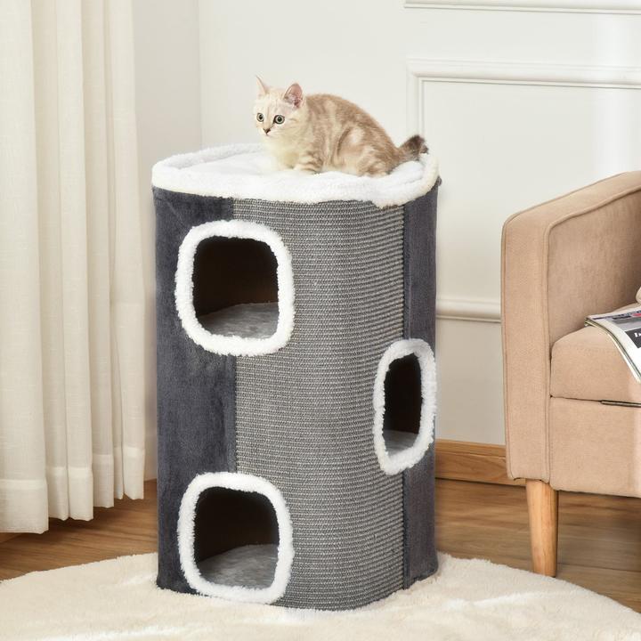 Immagine prodotto Jamb Tiragraffi per gatti (74 cm, Grigio, Bianco)