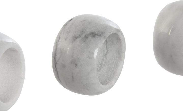 Produktbild Esprit Serviettenring Home Weiss Marmor 4,8 x 4,8 x 3,3 cm 4 Stücke (4 x)