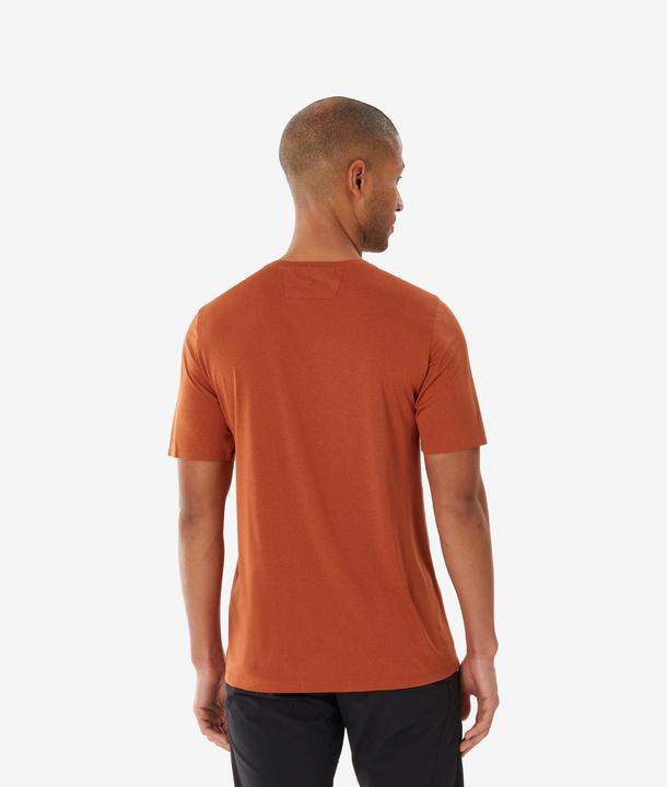 Actual product image Quechua Men’s Short-Sleeved Hiking T-Shirt MH500 - Brown (S)