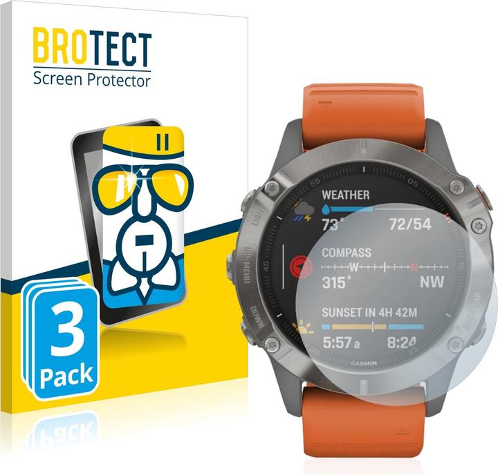 Actual product image BROTECT AirGlass Glass (Garmin Fenix 6 Pro Solar)