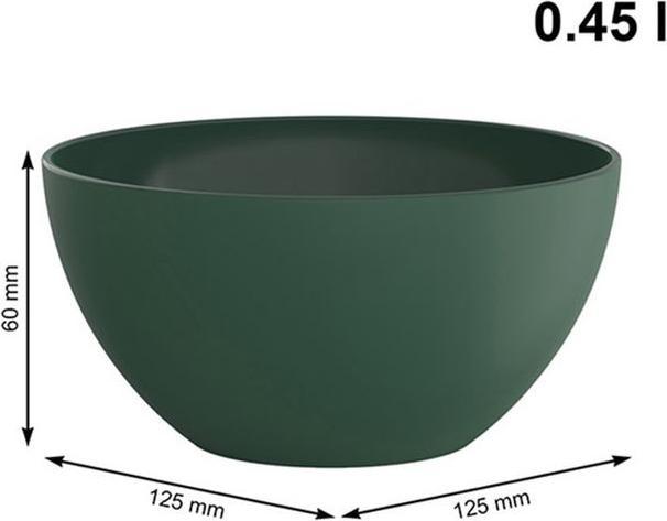 Actual product image Rotho Schüssel 12,5 cm, 0,45 l ECO CARUBA - Holzkohle schwarz gedeckt (12.50 cm, 0.45 l, 1x)