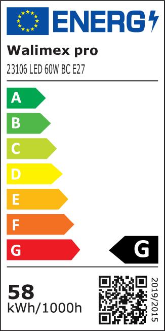 Energie-Label Walimex pro LED 60W Octagon Ø65cm Bi Color Kit 1 (Softbox, 65 cm)