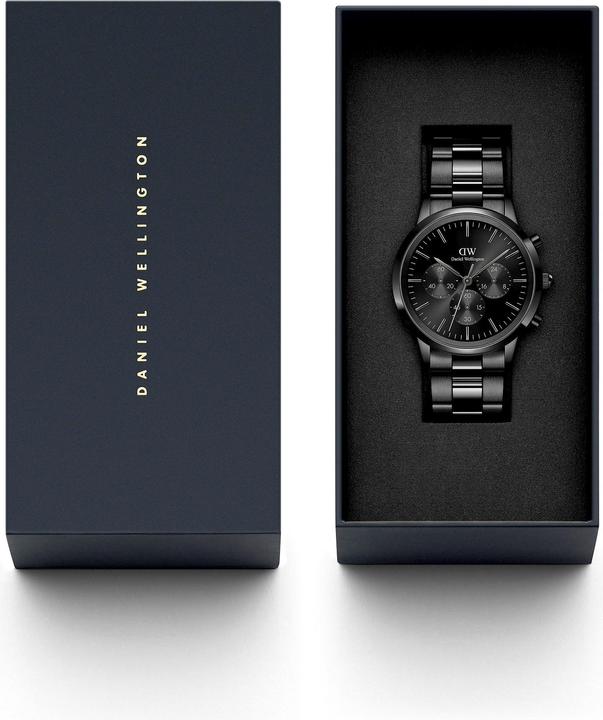 Produktbild Daniel Wellington Iconic Chronograph Link Black Sunray (Chronograph, 42 mm)