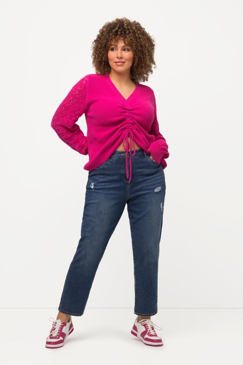 Image du produit Ulla Popken Jean Mom, coupe décontractée 5 poches (58)