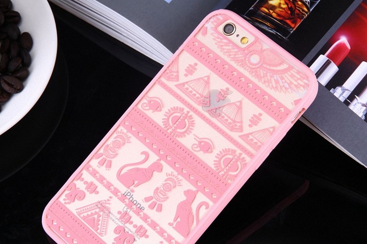 Produktbild König Design Apple iPhone 8 Plus Hülle Case Handy Cover Schutz Tasche Schutzhülle Bumper Pink (Apple iPhone 8 Plus)