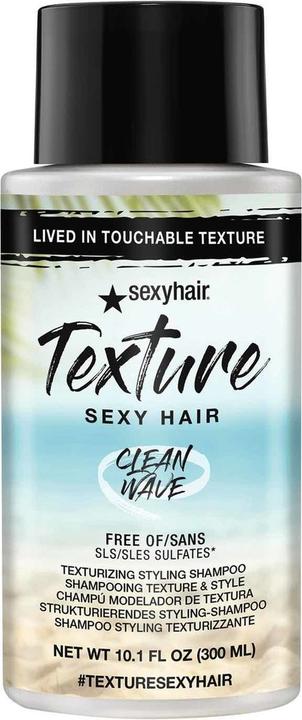 Produktbild Sexy Hair Texture Clean Wave Texturizing Styling Shampoo 300ml 10.1oz (300 ml, Flüssiges Shampoo)