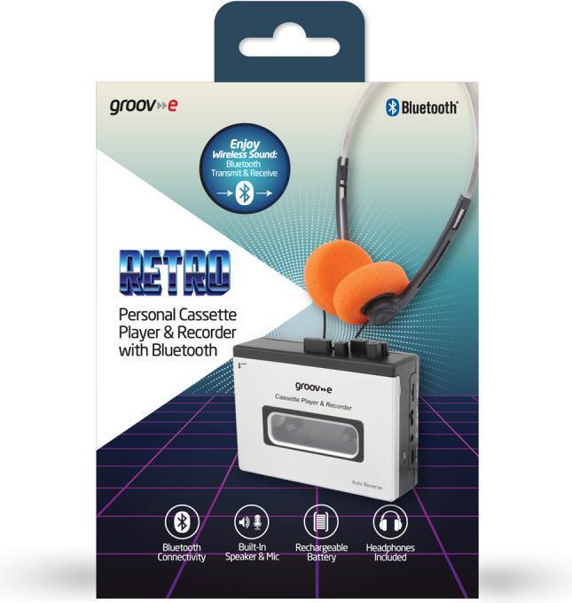 Produktbild Groov-e PS530SR Portable Cassette Player with Bluetooth