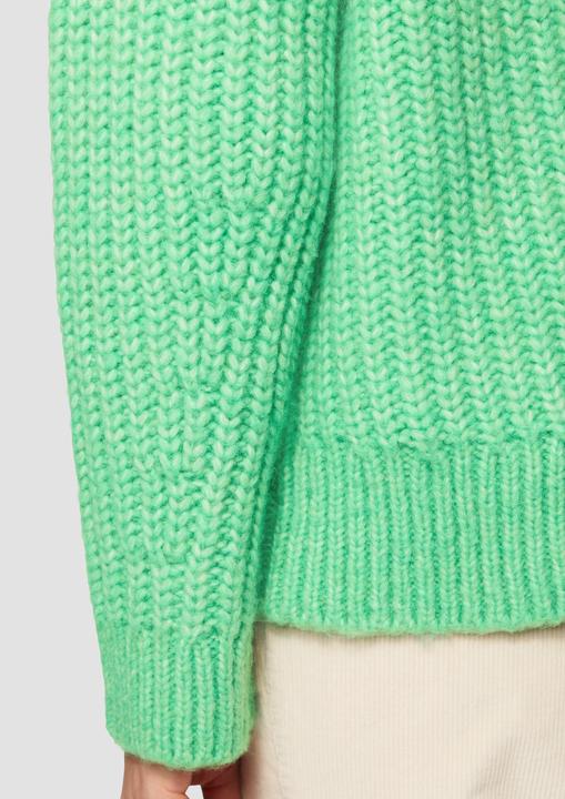 Actual product image S.Oliver Strickpullover Weicher Grobstrickpullover mit überschnittenen Schultern (42)