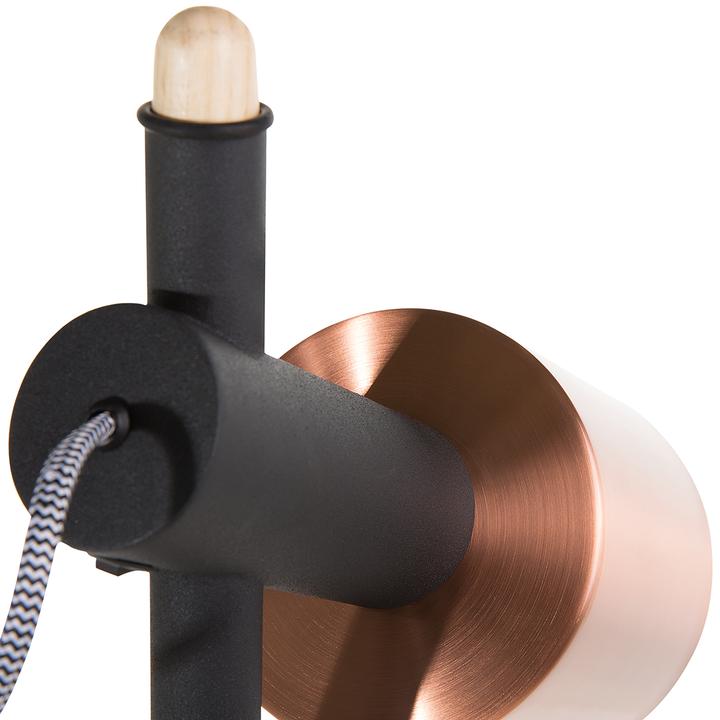 Produktbild Beliani Stehlampe Verstellbare Lampe mit schwarzem Holz OWENS (E27)