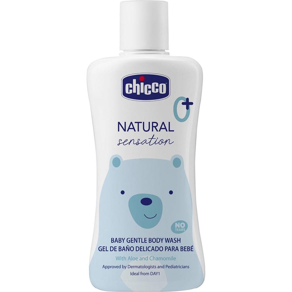 Chicco , Babykörperpflege, Baby Sanftes Körperbad Ohne Tränen, 200Ml - 0M+