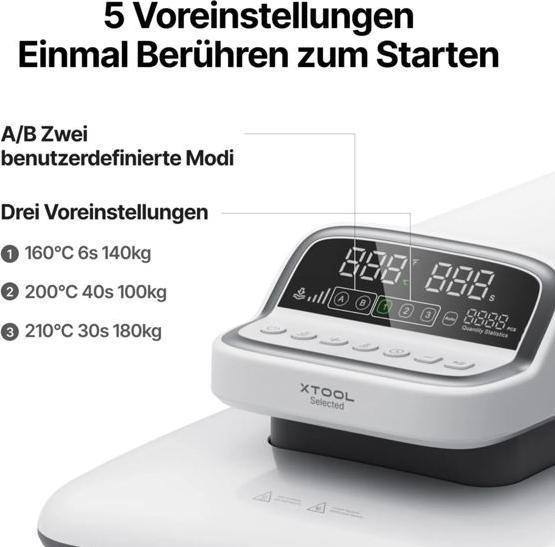 Actual product image XTool Selected HP2 Auto Heat Press