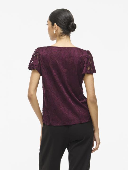 Actual product image Vila VISTASIA V-Ausschnitt Oberteil mit kurzen Ärmeln (M)