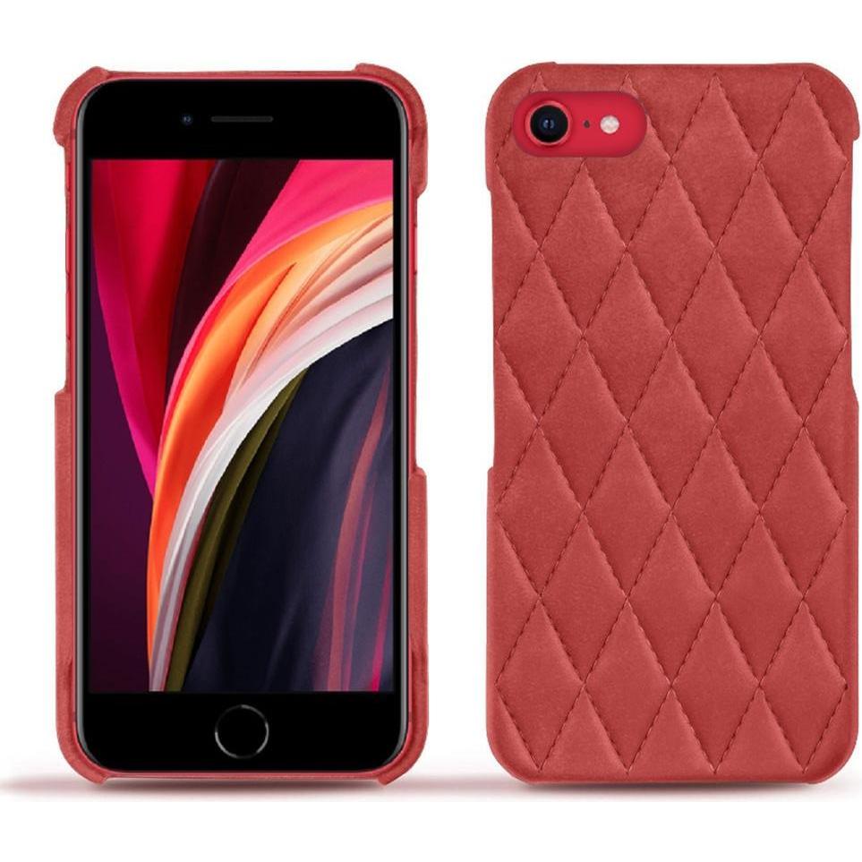 Noreve Lederschutzhülle (Apple iPhone SE (2nd Gen), Apple iPhone SE (3rd Gen)), Smartphone Hülle, Rot