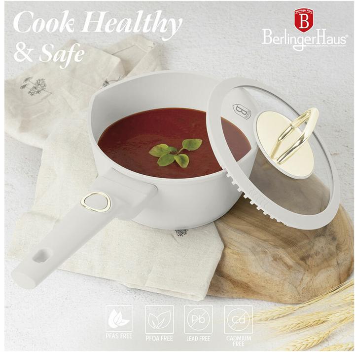 Actual product image BerlingerHaus Sahara Collection (28 cm, Pot, Saucepan, Casserole + Stewpot, Aluminium)