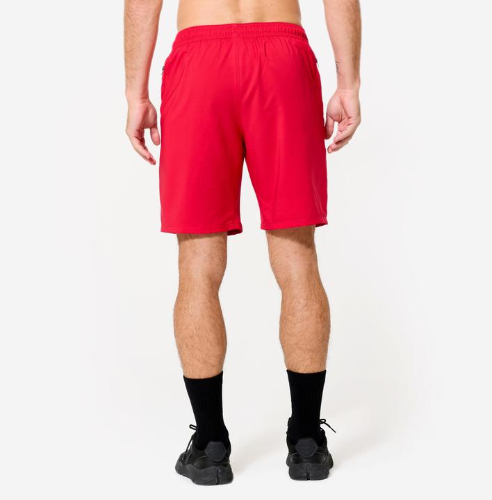 Image du produit Domyos Short de fitness respirant poches zippés homme, rouge (XXL)