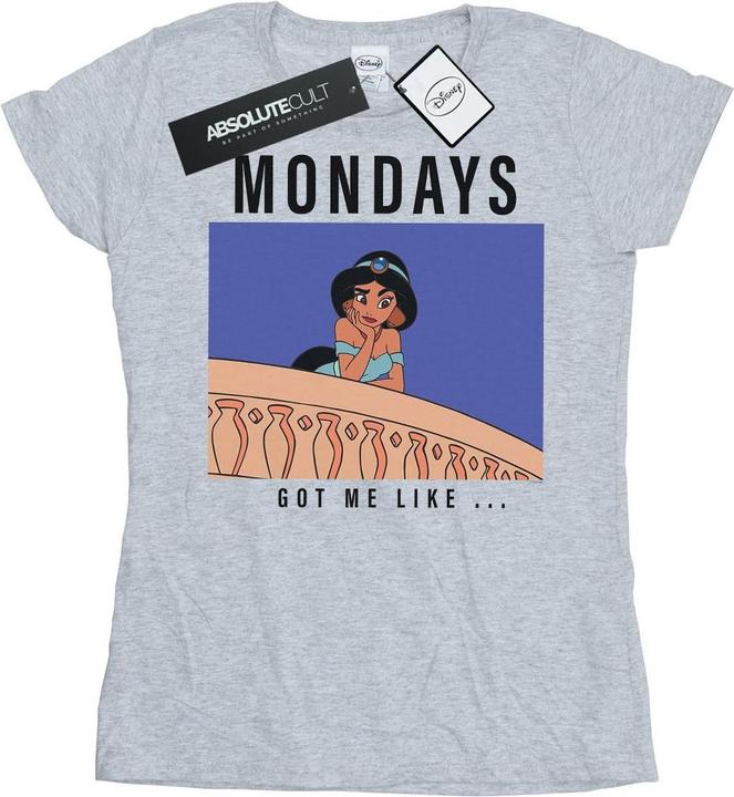 Immagine prodotto Disney Princess Jasmine Mondays Got Me Like Maglietta Donna (XL)