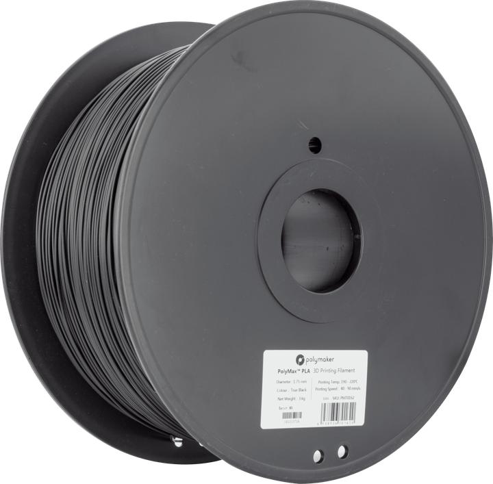 Image du produit Polymaker PolyMax Tough PLA Noir 1.75mm 5kg (Bien que le PLA, 1.75 mm, 5000 g, Noir)