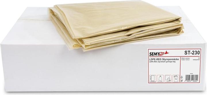 Actual product image Semytop Semy LDPE regeneration styrofoam bags transparent type 100 approx 2500 l packed each 1 x 20 pieces (20 pcs.)