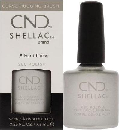 Image du produit CND Shellac - Color Coat Silver Chrome (Argent, Vernis semi-permanent)