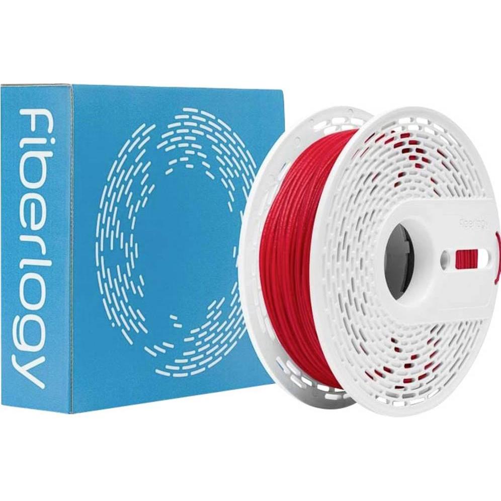 Fiberlogy PA12-15GF-RED-175-050 NYLON PA12+GF Filament PA12 GF Glasfaserverstärk (1.75 mm, 500 g), Filamenti stampa 3D, Rosso