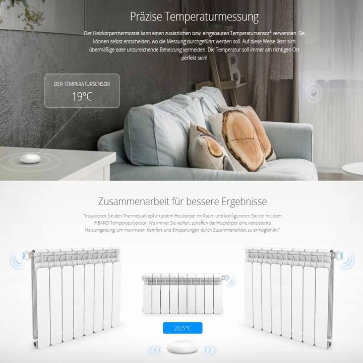 Produktbild Fibaro Radiator Thermostat Sensor