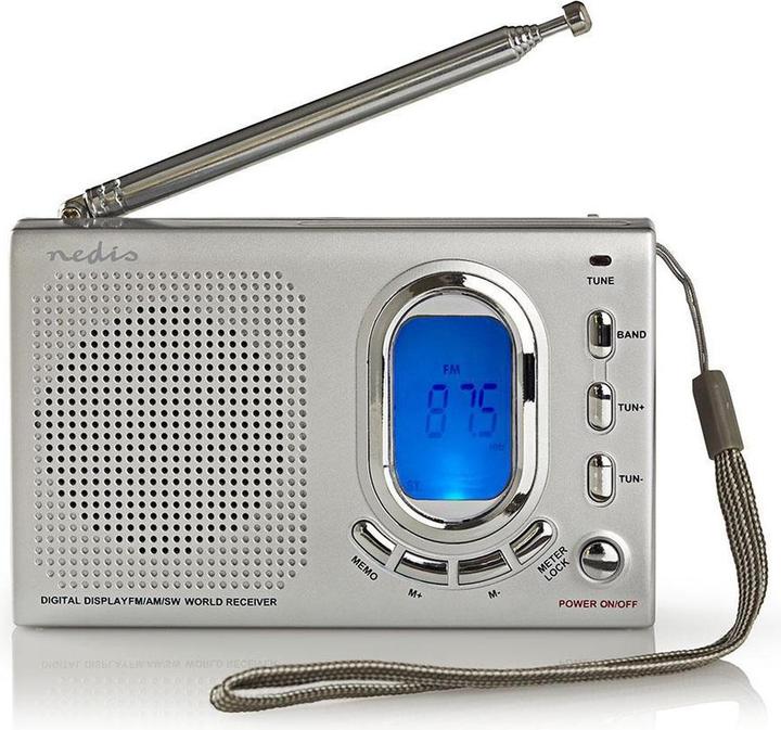 Productafbeelding Nedis Wereldradio | Draagbare versie | AM / FM / SW | Batterijgevoed / netvoeding | Dig (AM, FM, Radiofrequentie (RF))