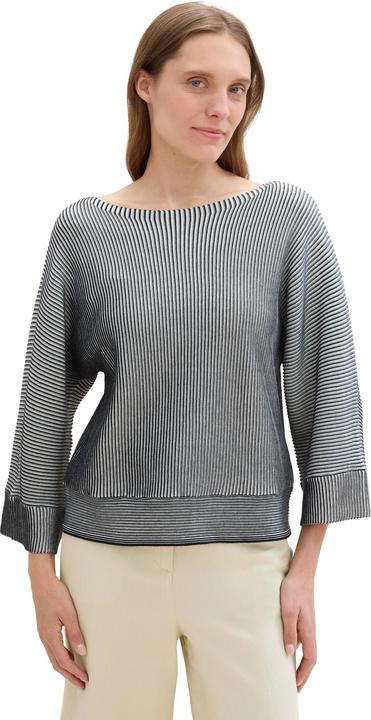Image du produit Tom Tailor Damestrui, 36338 - Navy Striped Knit Design, M (M)