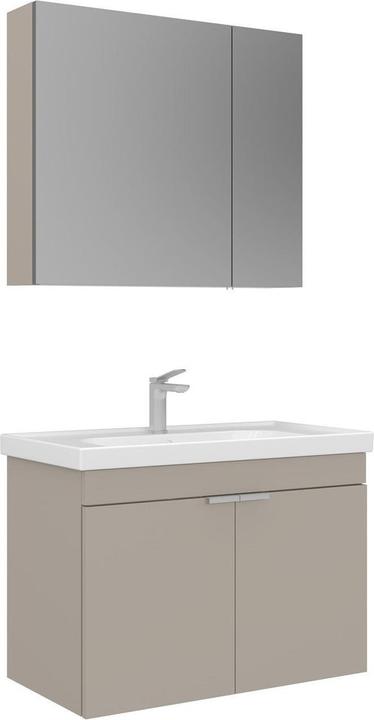 Produktbild Homitis Desna 80 Bathroom Cabinet With Sink & Mirror Set (2 Pieces)