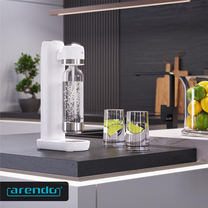 Produktbild Arendo Wassersprudler Flasche 1L für Soda Streamer, max. 900ml zum Sprudeln, 1000ml Füllmenge