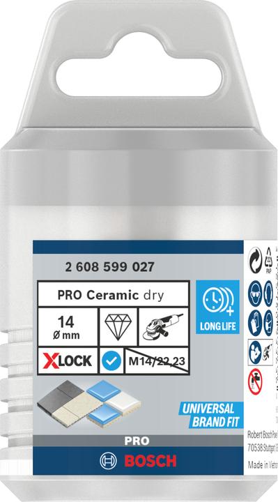 Produktbild Bosch Professional Zubehör PRO Core Cutter dry X-Lock, 14 x 30 mm (14 Millimeter)