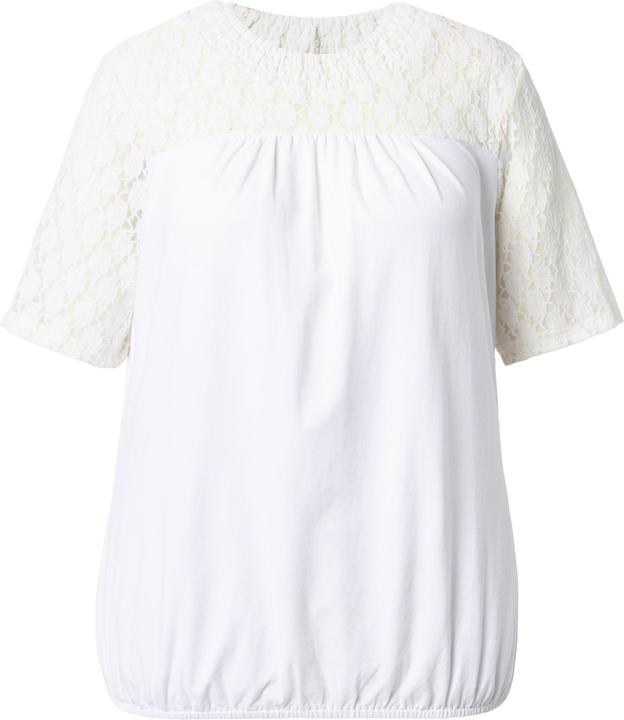 Immagine prodotto Ulla Popken T-shirt con pizzo, collo alto e mezze maniche (42, 44)