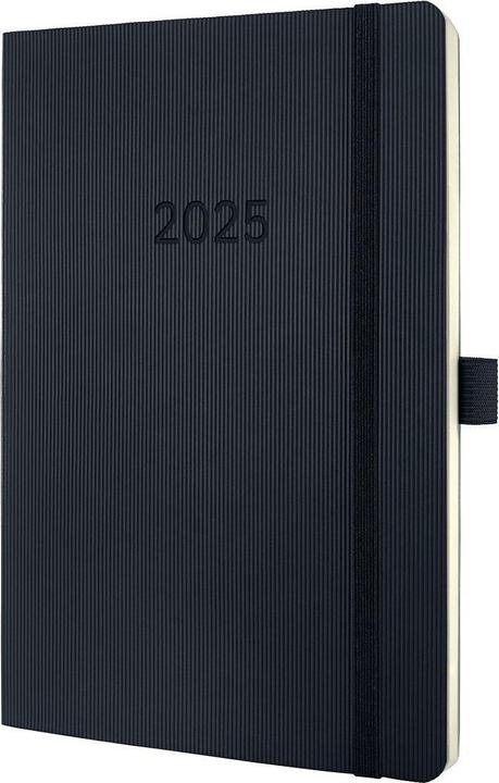 Sigel Wochenkalender 2025 C2522 1W/2S schwarz 21x13.5cm (135 x 210 mm, Deutsch)