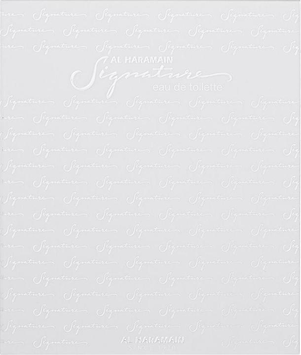 Actual product image Al Haramain Signature Silver Unisex EDT 100ml (Eau de toilette, 100 ml)