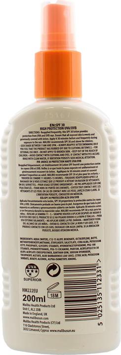 Produktbild Malibu Lotion Spray (Sonnenlotion, SPF 30, 200 ml)