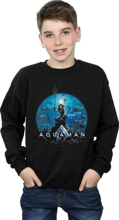 Produktbild Aquaman Circle Poster Sweatshirt Jungen (116)