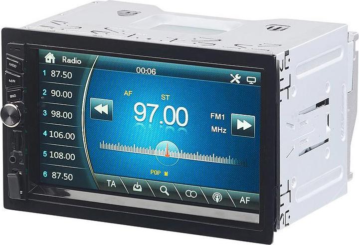 Produktbild Creasono 2-DIN-MP3-Autoradio mit Touchdisplay und Farb-Rückfahrkamera (MirrorLink)