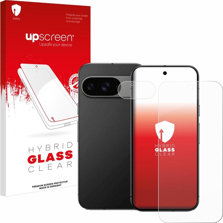Actual product image upscreen Protective glass screen protector clear (1 pcs., Google Pixel 9)