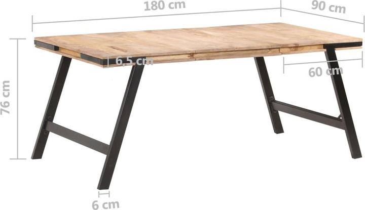 Image du produit vidaXL Esstisch (180 x 180 x 76 cm)
