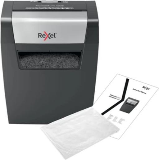 Produktbild Rexel Niszczarka Momentum X308 (P-3, 8 kartek, kosz 15L)