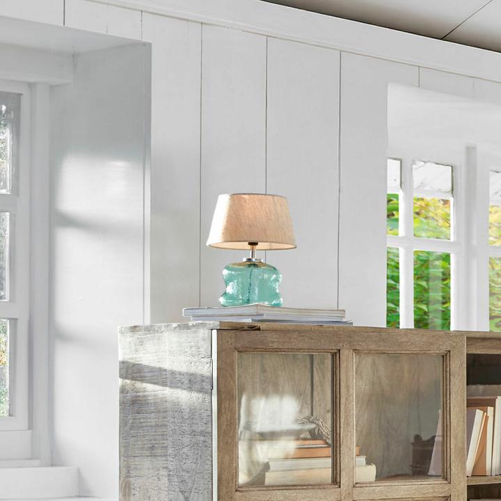 Actual product image Loberon Tischlampe Rufino blau/beige (E14)
