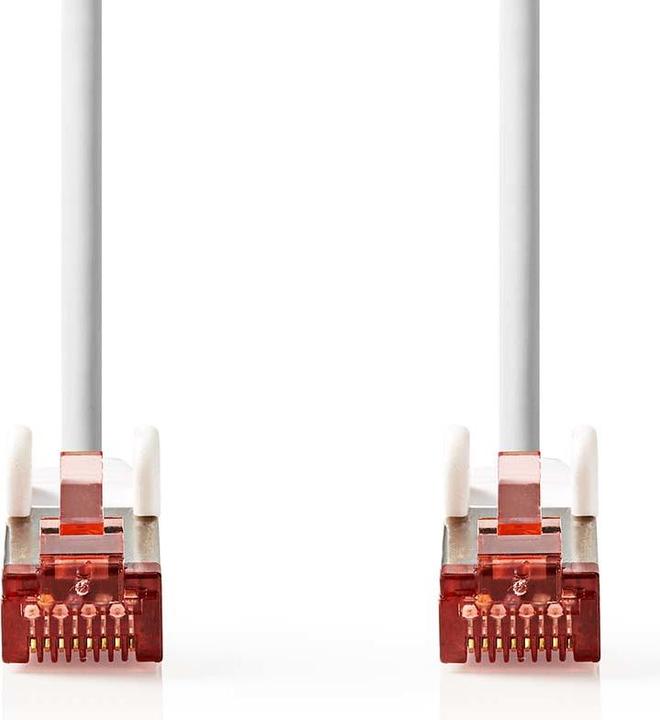Produktbild Nedis Cat 6 Kabel | RJ45 Stecker | RJ45 Stecker | S/FTP | 7.50 m | Rund | LSZH | Weiss | Label (S/FTP, CAT6, 7.50 m)