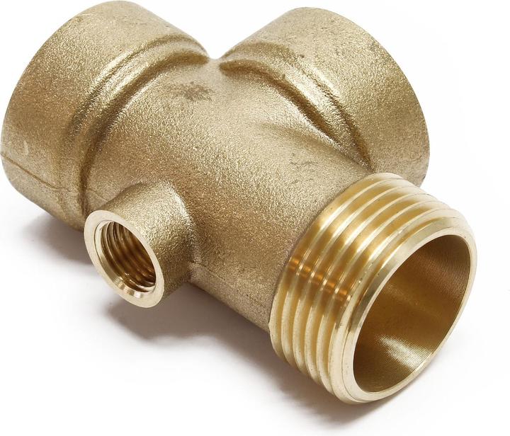 Produktbild Wiltec 4-Wege Verteiler IG Messing DN25 1" DN13 1/4"Hauswasserwerk Manometer