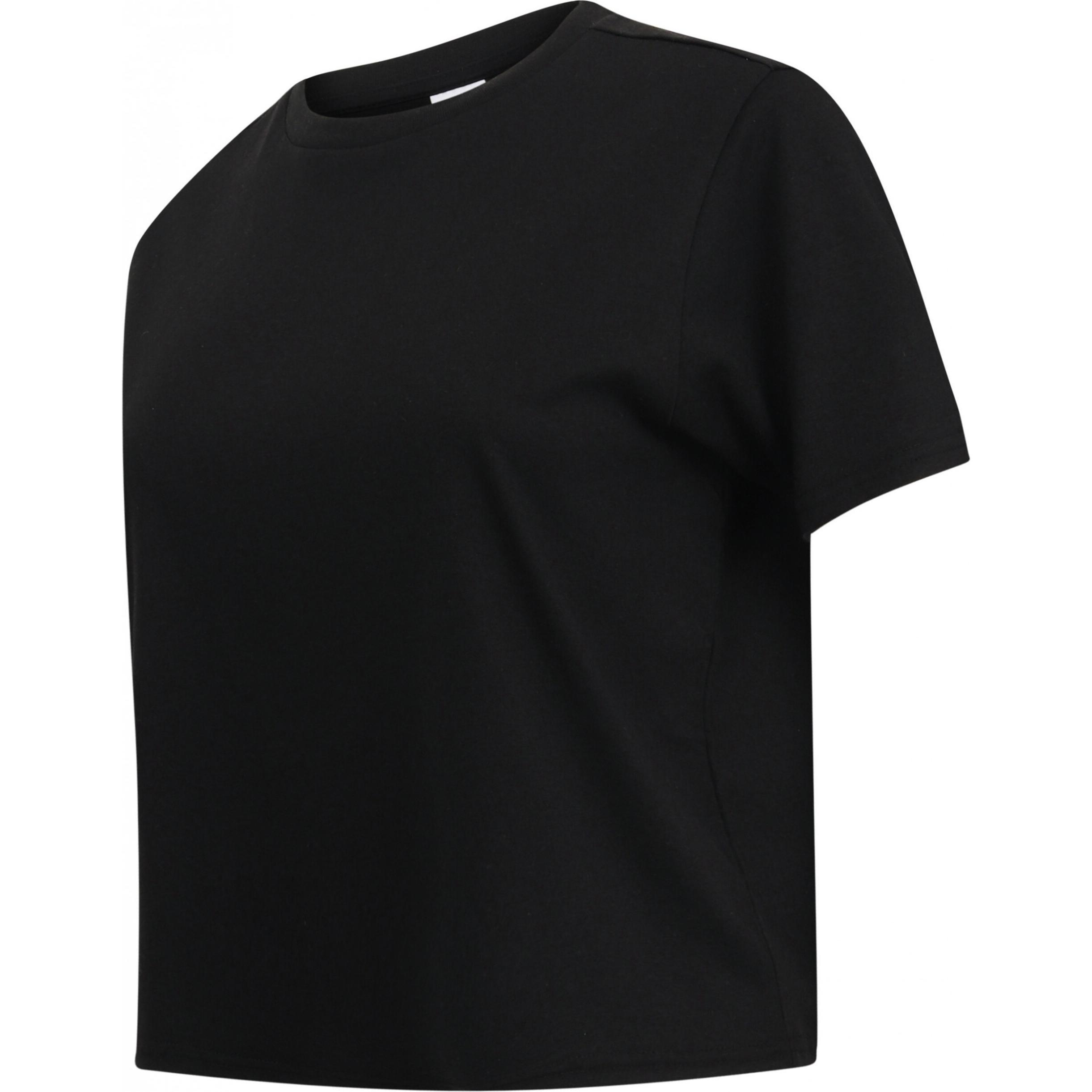 Thumbnail - Skinni Fit, Damen, Shirt, T-Shirt court quadratischer Schnitt Frau, Schwarz, (S)