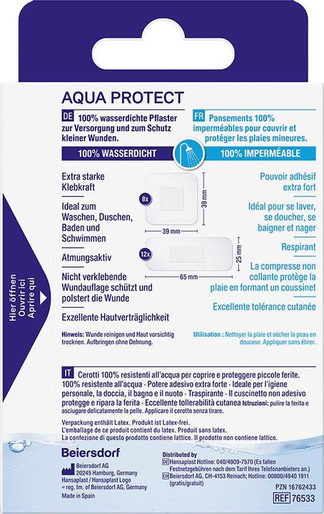 Produktbild Hansaplast Aqua Protect (20 x)