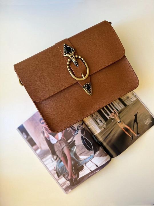 Immagine prodotto Only-Bags.Store Borsa bohémien, borsa a tracolla in pelle, borsa in pelle nera, pelle pieno fiore