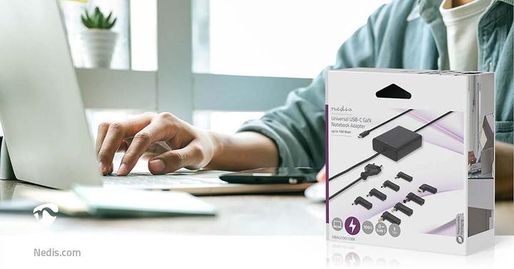 Produktbild Nedis Notebook Adapter | GaN | 65 W | 5 / 9 / 12 / 15 / 20 V DC | 2.4 / 3.0 / 3.25 A | Benutzt für: (65 W)