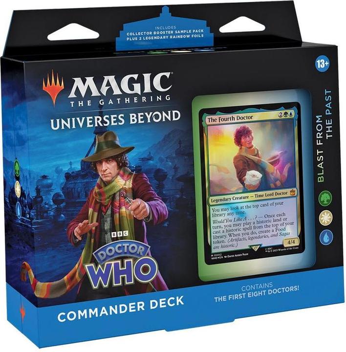 Actual product image Magic the Gathering Universes Beyond: Doctor Who présentoir decks Commander (4) *ANGLAIS* (English, Commander)